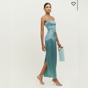 NWT Reformation Frankie Silk Dress